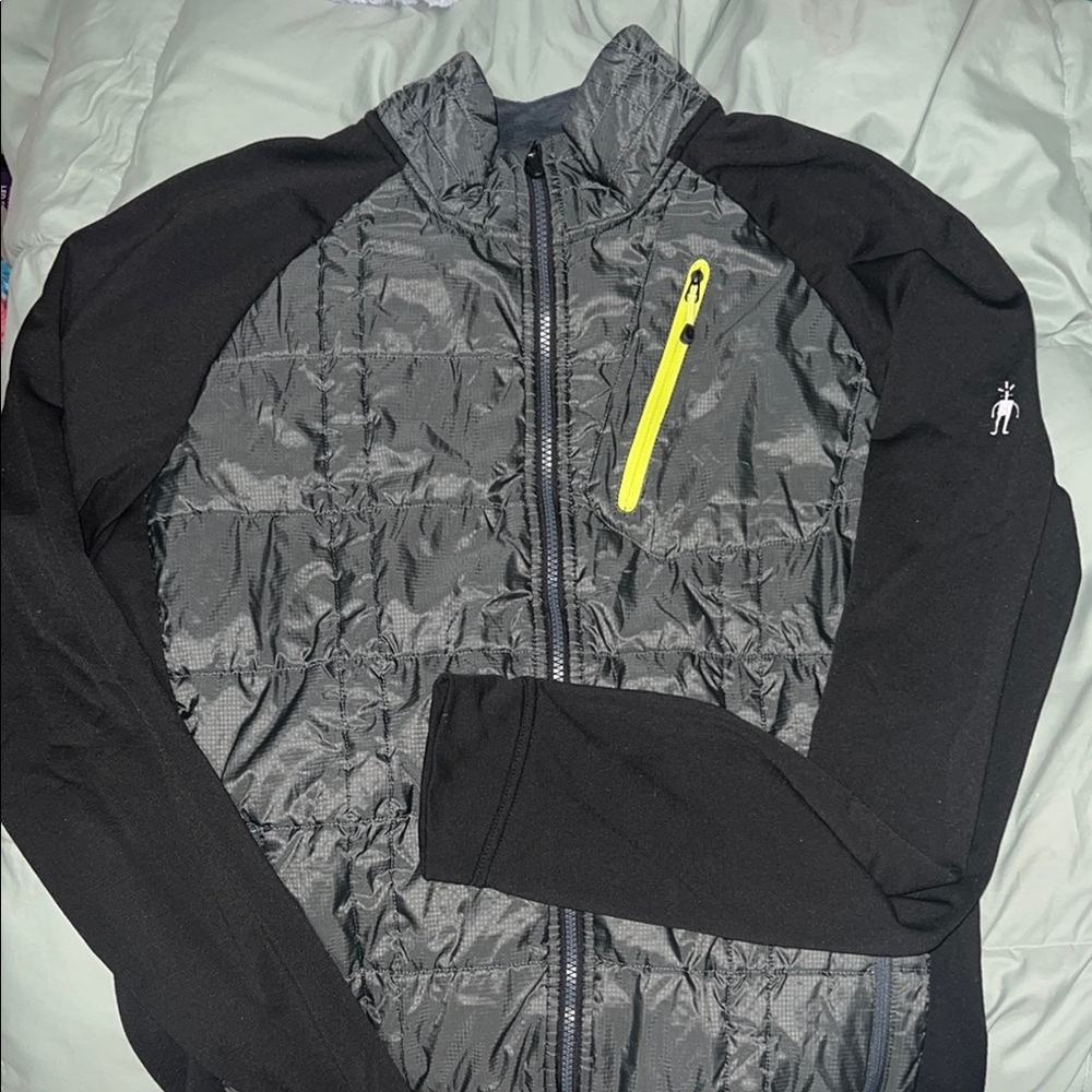 Smartwool Performance Jacket Black And Gray Hybri… - image 1